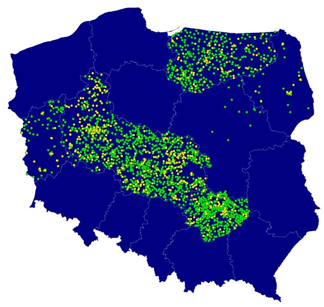 Szkoły zgłoszone do OSE